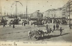 CPA Marseille Le Quai du Vieux Port 