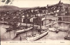 CPA Marseille Le Vieux Port Vue Panoramique 