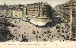 CPA Marseille Quai du Port de la Republique 