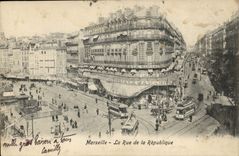 CPA Marseille La Rue de la Republique 