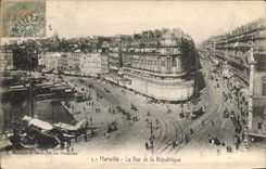 CPA Marseille Le Rue de la Republique 