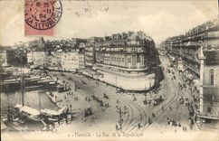 CPA Marseille La Rue de la Republique 