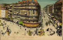 CPA Marseille La Rue de la Republique  