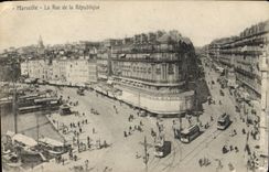 CPA Marseille La Rue de la Republique 