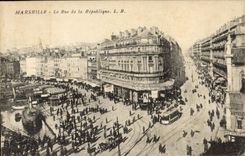 CPA Marseille La Rue de la Republique 