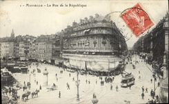 CPA Marseille La Rue de la Republique 