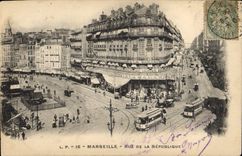 CPA Marseille rue de la Republique 