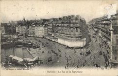 CPA Marseille la rue de la Republique 