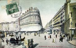CPA Marseille rue de la Republique 