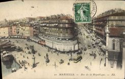 CPA Marseille rue de la Republique 