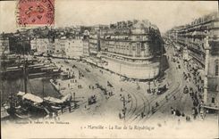CPA Marseille la rue de la Republique 