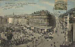 CPA Marseille la rue de la Republique 
