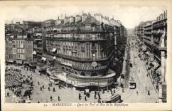 CPA Marseille Quai du Port et rue de la Republique 