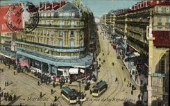 CPA Marseille la rue de la Republique 
