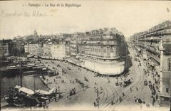 CPA Marseille la rue de la Republique 