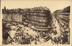 CPA Marseille le Quai du Port et la rue de la Republique 