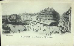 CPA Marseille la rue de la Republique 