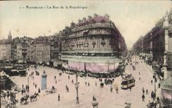 CPA Marseille la rue de la Republique 