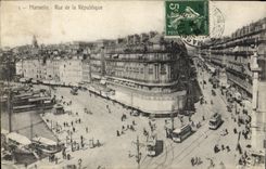 CPA Marseille rue de la Republique 