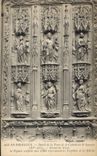 CPA Aix en Provence detail de la Porte de la Cathedrale St Sauveur XV siecle Portail en Noyer les Fi