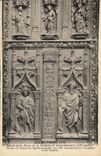 CPA Aix en Provence detail de la Porte de la Cathedrale St Sauveur XV siecle Portail en Noyer les Fi