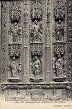 CPA Aix en Provence detail de la Porte de la Cathedrale St Sauveur XV siecle Portail en Noyer les Fi