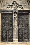 CPA Aix en Provence Porte Sculptee de la Cathedrale St Sauveur 