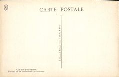 CPA Aix en Provence Portail de la Cathedrale St Sauveur 