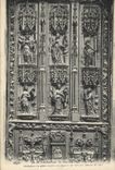 CPA Aix en Provence detail de la Porte de la Cathedrale St Sauveur XV siecle 