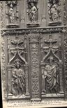 CPA Aix en Provence detail de la Porte de la Cathedrale St Sauveur XV siecle Portail en Noyer les Fi