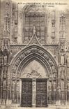 CPA Aix en Provence Cathedrale St Sauveur le Portail XV siecle 