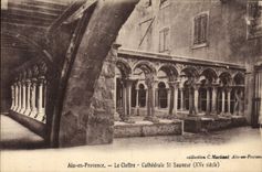 CPA Aix en Provence le Cloitre Cathedrale St Sauveur XV siecle 
