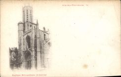 CPA Aix en Provence Basilique Metropolitaine St Sauveur 