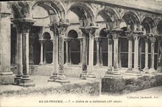 CPA Aix en Provence Cloitre de la Cathedrale XI siecle 