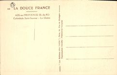 CPA Aix en Provence B du R Cathedrale Saint Sauveur le Cloitre 