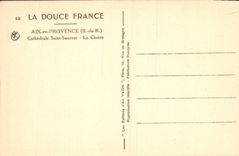 CPA Aix en Provence B du R Cathedrale Saint Sauveur le Cloitre 