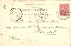 CPA Aix en Provence Portail de la Cathedrale XV S et facade de l'Eglise Romane 