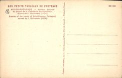 CPA Les petits Tableaux de Provence Aix en Provence Vantaux Sculptee du Portail de la Cathedrale Sai