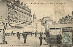 CPA Marseille le Quai du Port et les Augustins 