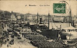 CPA Marseille Quai du Port 