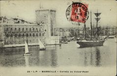 CPA Marseille Entree du Vieux Port 