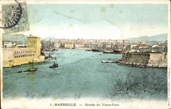 CPA Marseille Entree du Vieux Port 