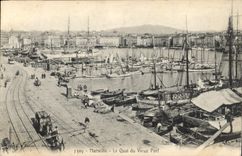 CPA Marseille le Quai du Vieux Port 