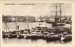 CPA Marseille un Coin du Vieux Port 