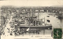 CPA Marseille vue generale du Vieux Port 