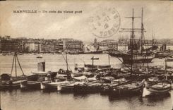 CPA Marseille Un Coin du Vieux Port 