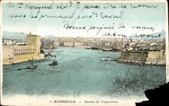 CPA Marseille Entree du Vieux Port 