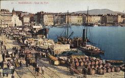 CPA Marseille Quai du Port 