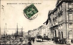 CPA Marseille La Mairie et le Quai du Port 