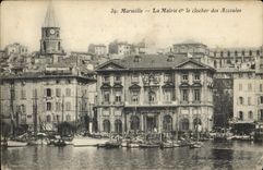 CPA Marseille La Mairie et le clocher des Accoules 